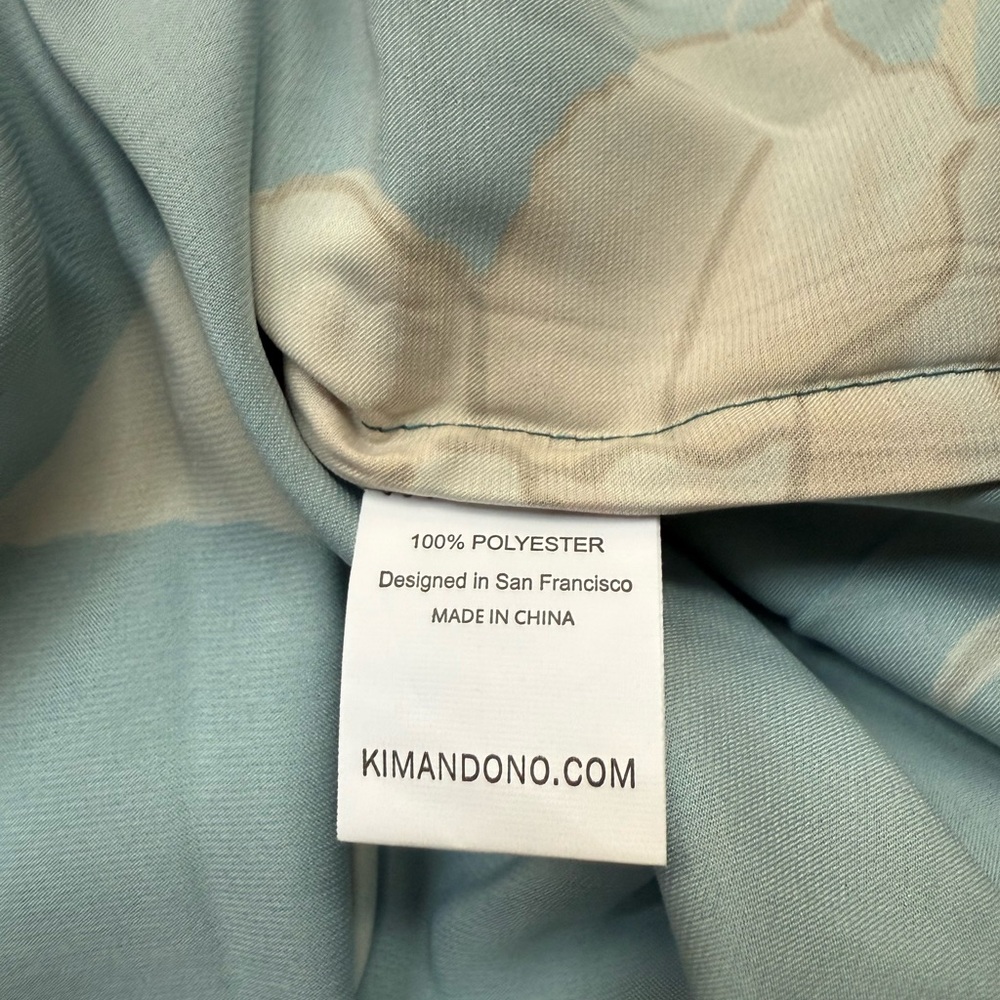 Green Floral Kimono Robe with Sash - Picture 12 of 12